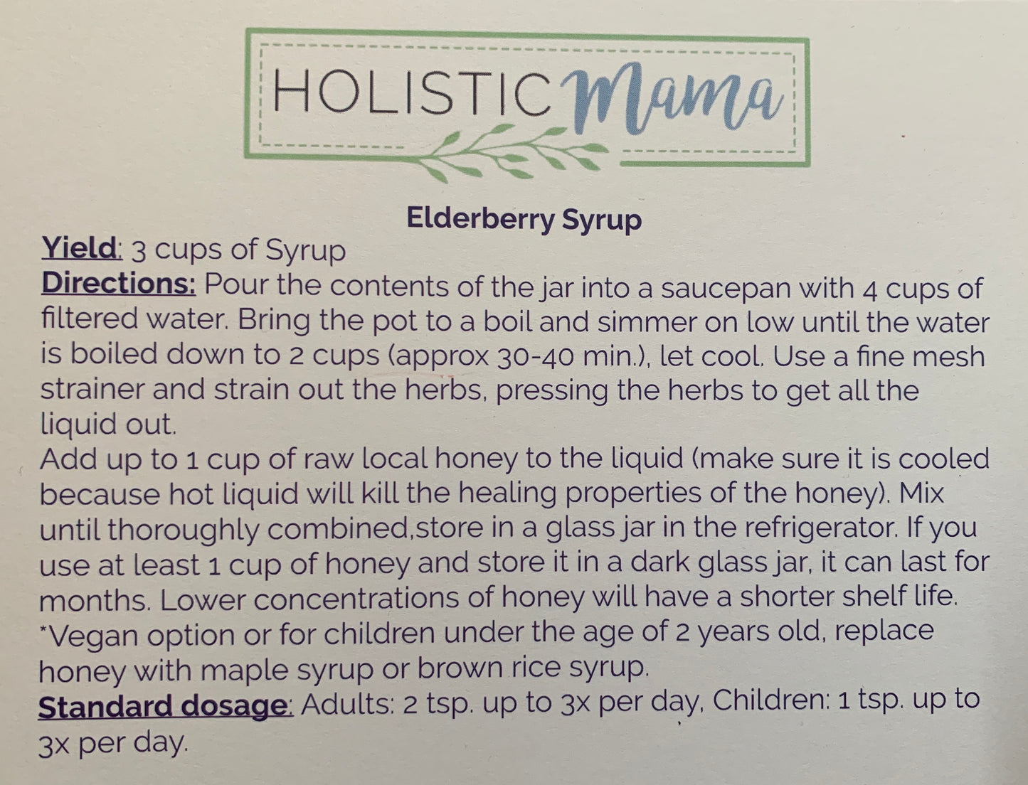 Elderberry Syrup Kit